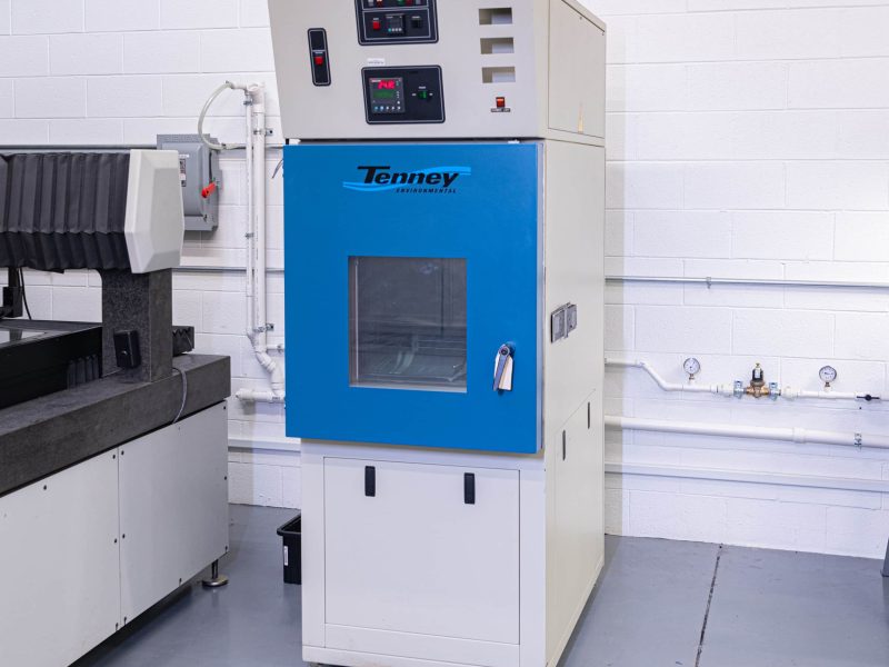 DIVSYS can implement a thermal shock chamber for Indianapolis PCB Manufacturing image shows tall machine
