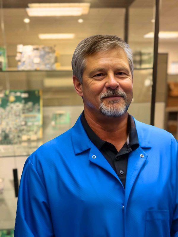 Laboratory Manager Chris Gorski of DIVSYS, a team of experts in Indianapolis PCBA Manufacturing